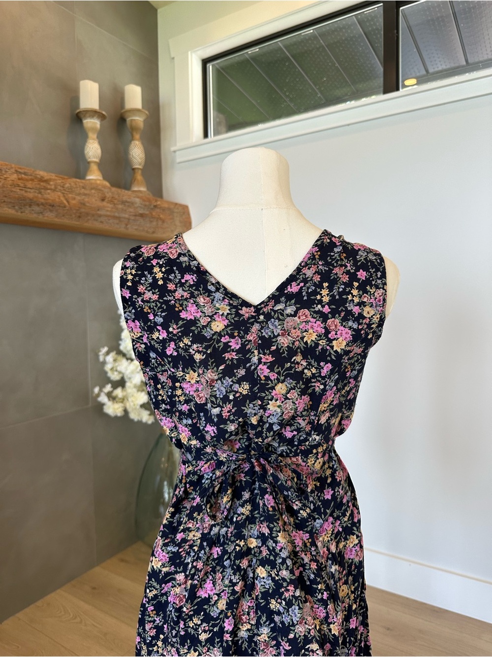 Vintage EQUATION Floral Button Front Romper – Size Small - Picture 8 of 10